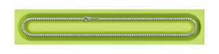 A detail view of Cerra Link Chain Necklace